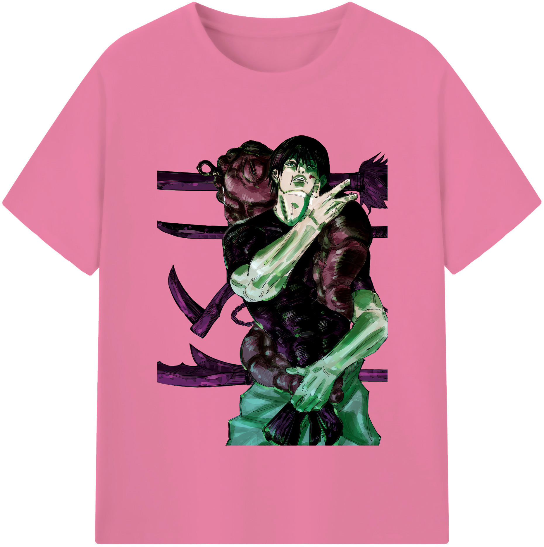 （画像用） 呪術廻戦 Jujutsu Kaisen 綿100％半袖Tシャツ（フロントプリント）
